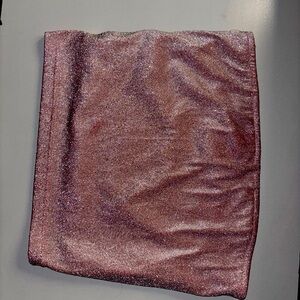 Sparkly pink tube top